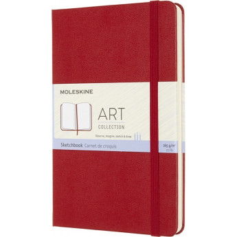 Скетчбук MOLESKINE Art Sketchbook A4, нелинованный, красный