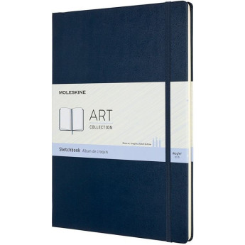 Скетчбук MOLESKINE Art Sketchbook A4, нелинованный, синий сапфир