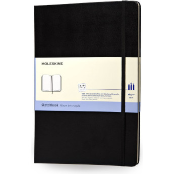 Скетчбук MOLESKINE Art Sketchbook Medium, нелинованный, чёрный
