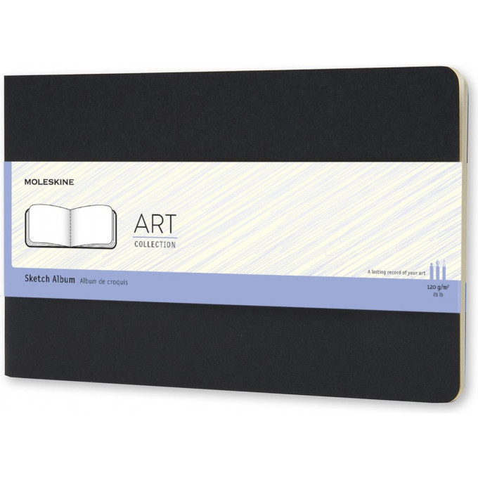 Блокнот для рисования MOLESKINE Cahier Sketch Album Large, нелинованный, чёрный