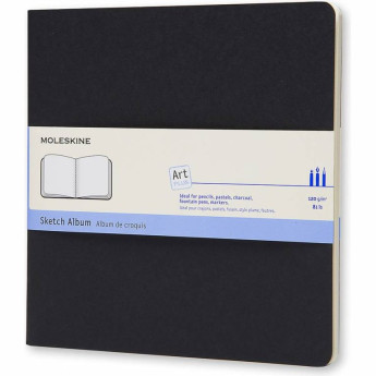 Скетч-альбом MOLESKINE CAHIER SKETCH ALBUM Large, нелинованный, чёрный
