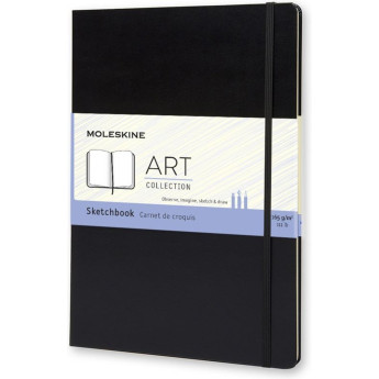 Блокнот для рисования MOLESKINE Classic Sketchbook A4, нелинованный, чёрный