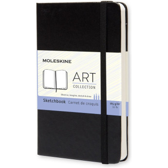 MOLESKINE Classic Sketchbook Pocket — скетчбук для рисования, нелинованный, чёрный