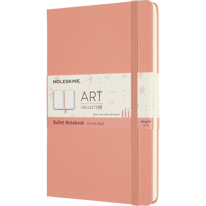 Блокнот MOLESKINE ART BULLET ARTBULNT3D20 Large 130х210мм, розовый коралл