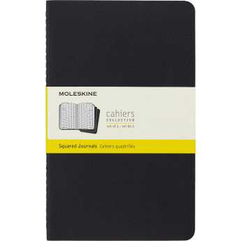 Блокнот MOLESKINE Cahier Journal Large, клетка, чёрный