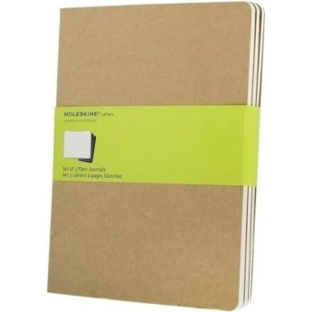 Блокнот MOLESKINE Cahier Journal Large, нелинованный, бежевый (3 шт.)