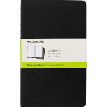 Набор блокнотов MOLESKINE Cahier Journal Large, нелинованный, чёрный