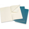 Блокнот MOLESKINE Cahier Journal Large, нелинованный, голубой, 3 шт.