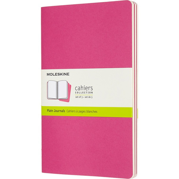 Набор блокнотов MOLESKINE Cahier Journal Large, нелинованный, розовый неон