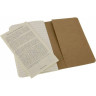 Блокнот MOLESKINE Cahier Journal Pocket, линейка, бежевый (набор 3 шт.)