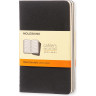 Блокнот MOLESKINE Cahier Journal Pocket, линейка, чёрный (набор 3 шт.) QP311