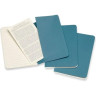 Блокнот MOLESKINE Cahier Journal Pocket, линейка, голубой, 3 шт.