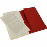 Набор блокнотов MOLESKINE Cahier Journal Pocket, линейка, клюквенный