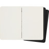 Блокнот MOLESKINE Cahier Journal Pocket, нелинованный, чёрный (3 шт.)
