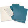 Блокнот MOLESKINE Cahier Journal Pocket, нелинованный, голубой, 3 шт.