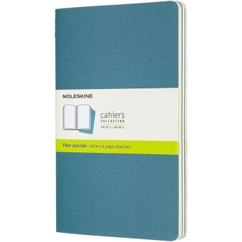 Блокнот MOLESKINE Cahier Journal Pocket, нелинованный, голубой, 3 шт.