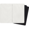 Блокнот MOLESKINE Cahier Journal XLarge, клетка, чёрный (3 шт.)