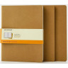 Набор блокнотов MOLESKINE Cahier Journal XLarge, линейка, бежевый, 3 шт.