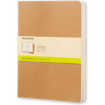 Блокнот MOLESKINE Cahier Journal XLarge, нелинованный, бежевый