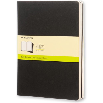 Набор блокнотов MOLESKINE Cahier Journal XL, нелинованный, чёрный