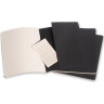 Набор блокнотов MOLESKINE Cahier Journal XL, нелинованный, чёрный