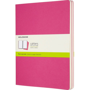 Блокнот MOLESKINE Cahier Journal XLarge, нелинованный, неоново-розовый