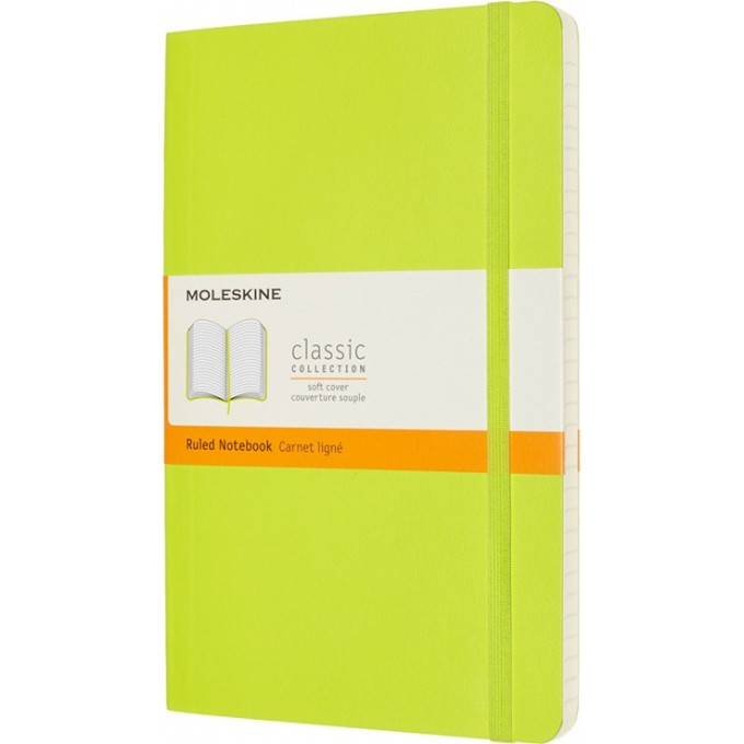 Блокнот MOLESKINE CLASSIC LARGE линейка, лаймовый QP616C2