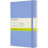 Блокнот MOLESKINE CLASSIC LARGE нелинованный, голубая гортензия QP062B42