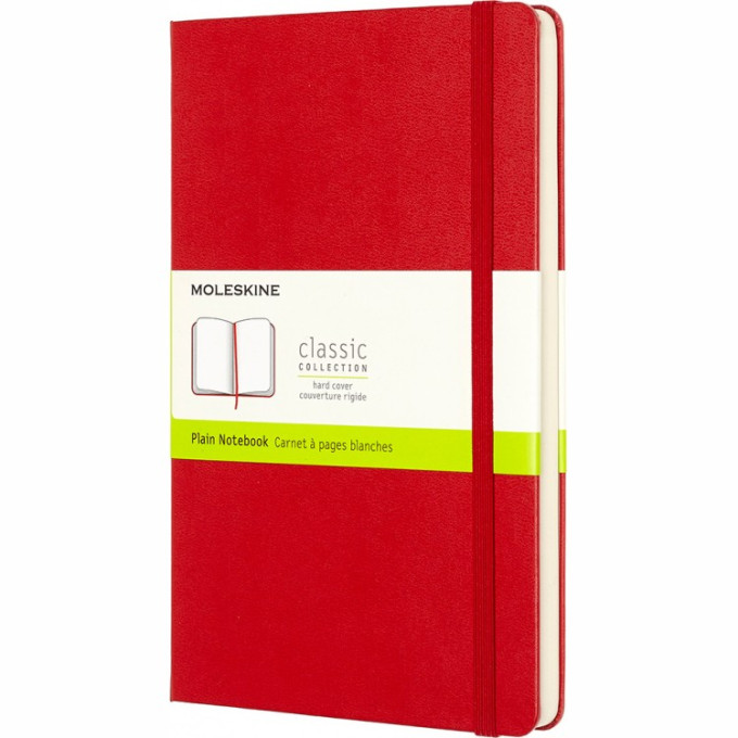 Блокнот MOLESKINE Classic Large, нелинованный, красный
