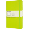 Блокнот MOLESKINE CLASSIC LARGE нелинованный, лаймовый QP062C2
