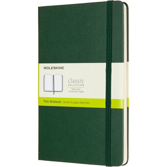 Блокнот MOLESKINE CLASSIC Large, нелинованный, зелёный