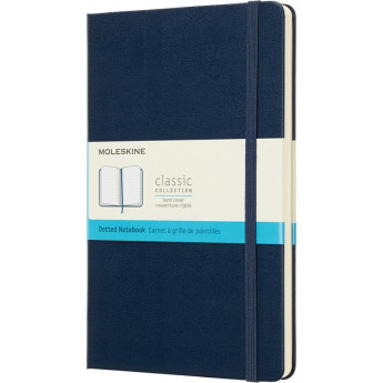 Блокнот MOLESKINE Classic Large, пунктирная разметка, синий сапфир