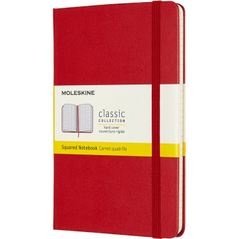 Блокнот MOLESKINE Classic Medium в клетку, красный