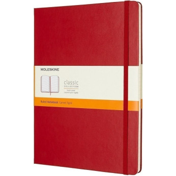 Блокнот MOLESKINE Classic Medium, линейка, красный