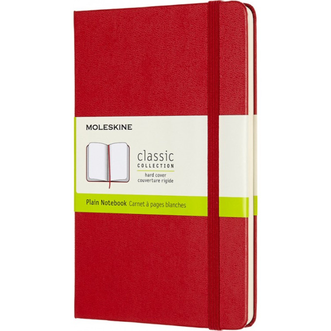 Блокнот MOLESKINE Classic Medium, нелинованный, красный