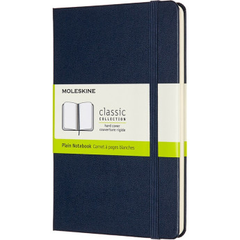 Блокнот MOLESKINE Classic Medium, нелинованный, сапфир