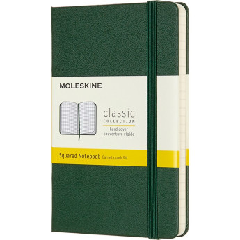 Блокнот MOLESKINE Classic Pocket, клетка, зелёный