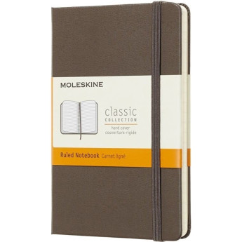 Блокнот MOLESKINE Classic Pocket, линейка, коричневый