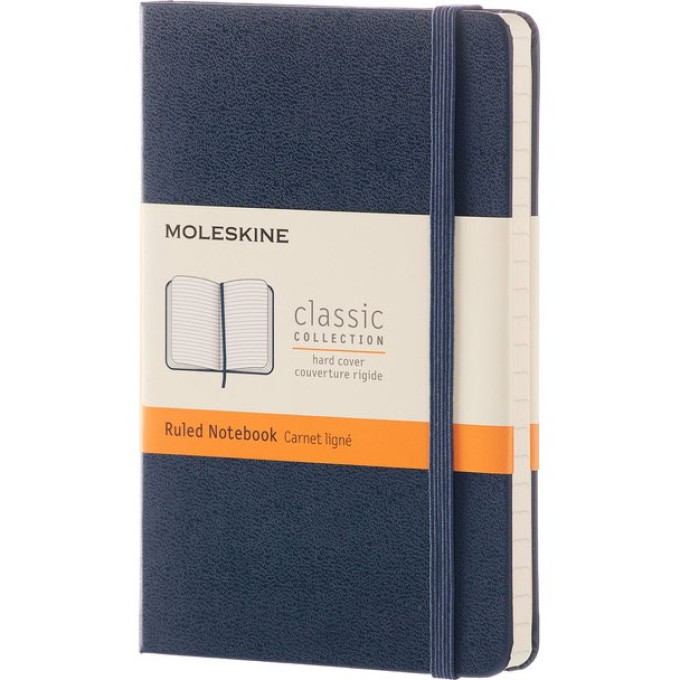 Блокнот MOLESKINE Classic Pocket, линейка, сапфирово-синий