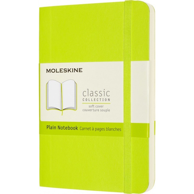 Блокнот MOLESKINE CLASSIC POCKET нелинованный, лаймовый QP613C2
