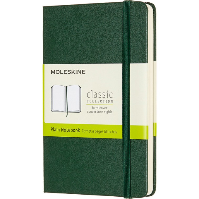 Блокнот MOLESKINE Classic Pocket, нелинованный, зелёный