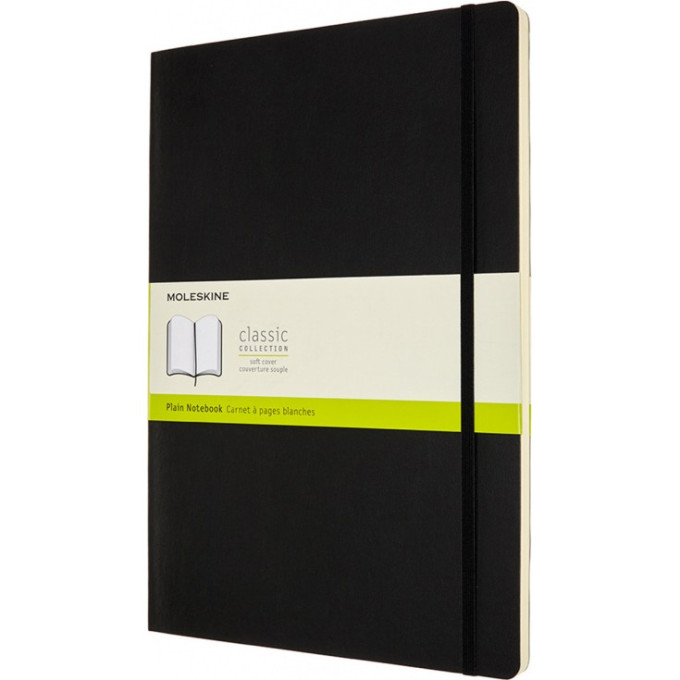 Блокнот MOLESKINE Classic Soft A4, нелинованный, чёрный