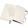 Блокнот MOLESKINE CLASSIC SOFT EXPANDED LARGE линейка, синий сапфир QP616EXPB20