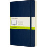 Блокнот MOLESKINE CLASSIC SOFT EXPANDED LARGE нелинованный, синий сапфир QP618EXPB20