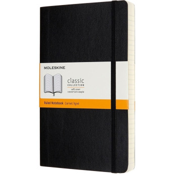Блокнот MOLESKINE Classic Soft Expended Large, клетка, чёрный