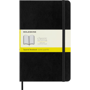 Блокнот MOLESKINE Classic Soft Large, клетка, чёрный