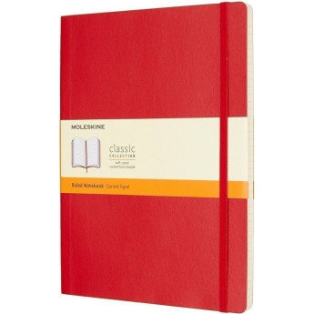 Блокнот MOLESKINE Classic Soft Large, линейка, красный