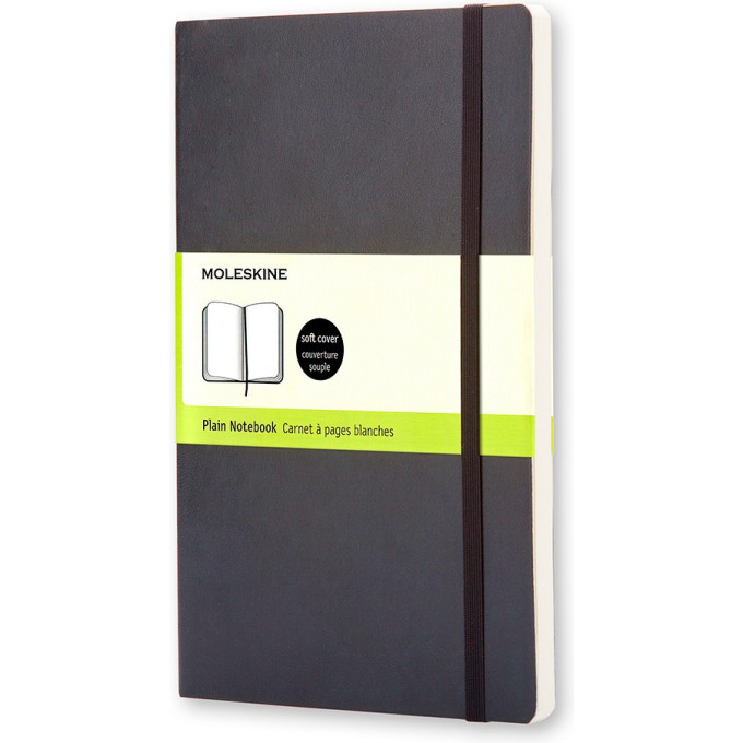 Блокнот MOLESKINE Classic Soft Large, без линовки, чёрный