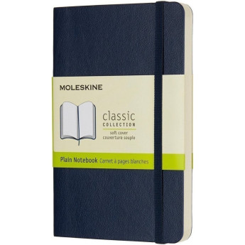Блокнот MOLESKINE Classic Soft Large, нелинованный, синий сапфир