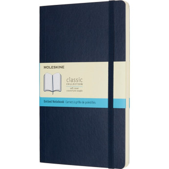 Блокнот MOLESKINE Classic Soft Large, пунктир, синий сапфир